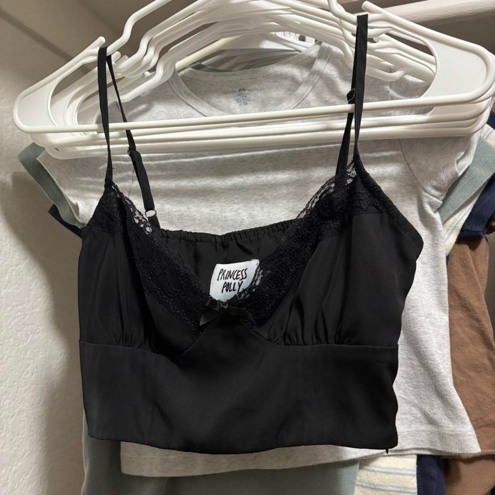 Princess Polly Elegant Black Lace Top